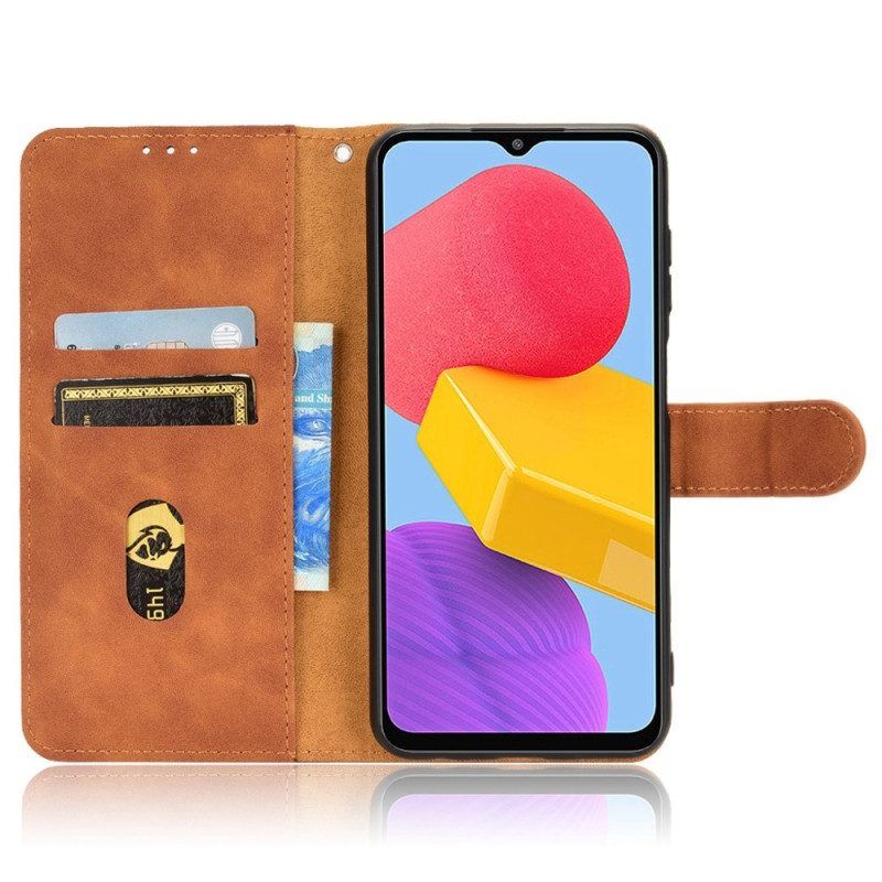 Flip Case Für Samsung Galaxy M13 Mit Kordel Kunstleder Mit Riemen