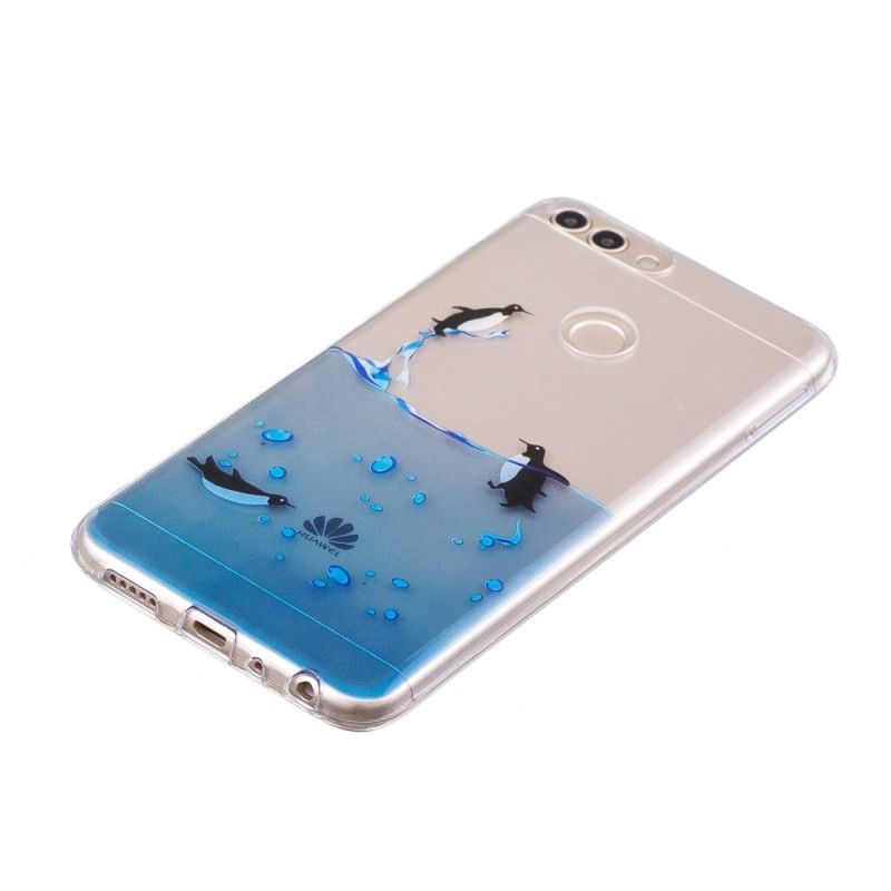 Hülle Huawei P Smart Transparentes Pinguinspiel