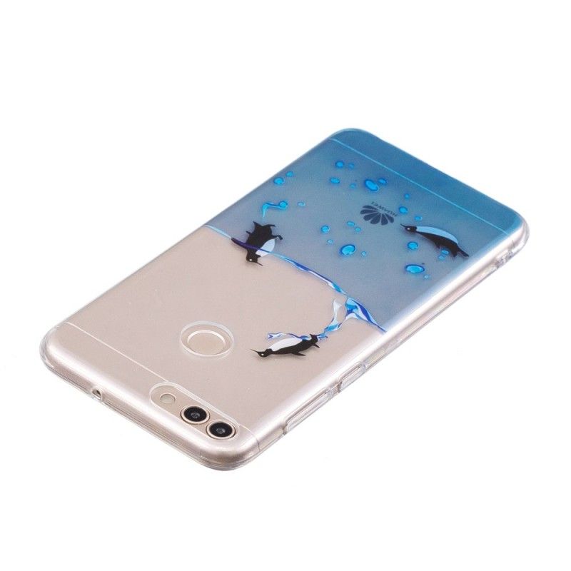 Hülle Huawei P Smart Transparentes Pinguinspiel