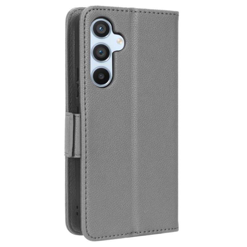 Flip Case Für Samsung Galaxy A54 5G Mit Kordel Riemchenleder-stil