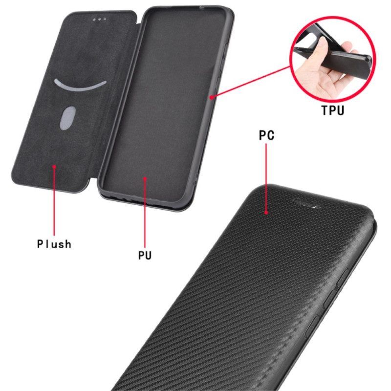 Schutzhülle Für Samsung Galaxy A54 5G Flip Case Farbige Kohlefaser