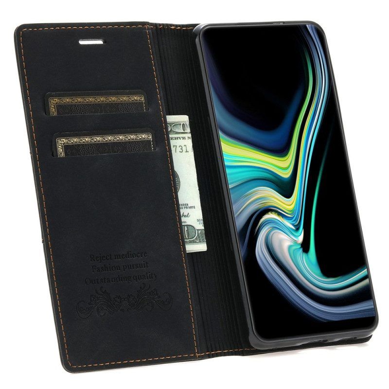 Schutzhülle Für Samsung Galaxy A54 5G Flip Case Stil Leder Couture