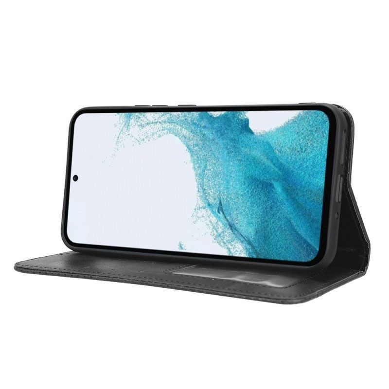 Schutzhülle Für Samsung Galaxy A54 5G Flip Case Stilisierter Lederstil