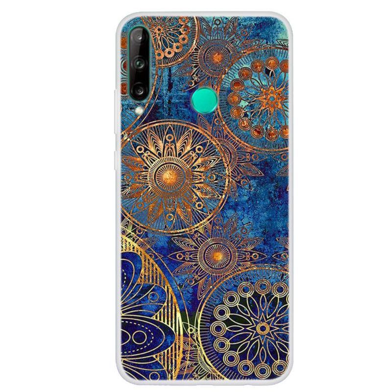 Hülle Huawei P40 Lite E / Y7p Rot Mandala-Trend