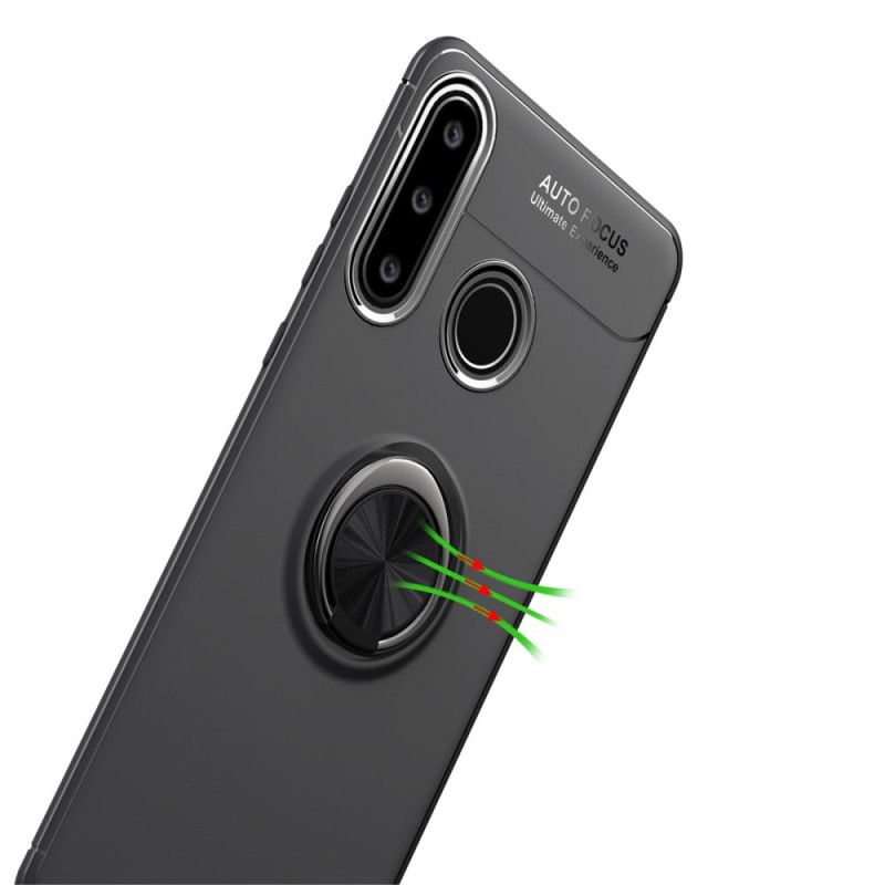 Hülle Huawei P40 Lite E / Y7p Schwarz Drehring