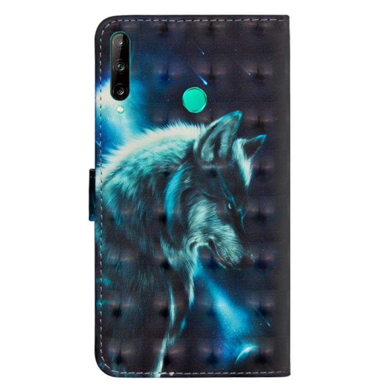 Lederhüllen Huawei P40 Lite E / Y7p Majestätischer Wolf