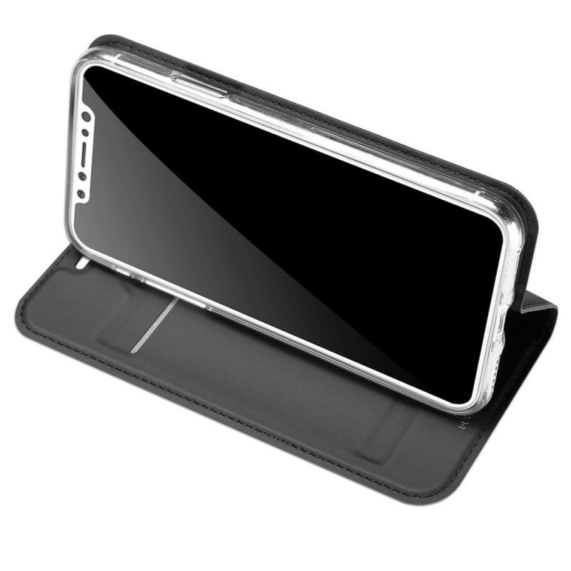 Flip Case iPhone X Schwarz Harmonisch