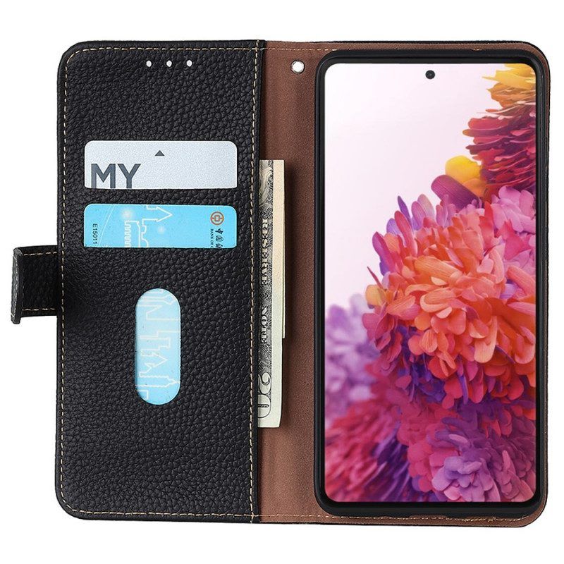 Flip Case Für Xiaomi Redmi Note 11 / 11S Khazneh Litschi-leder