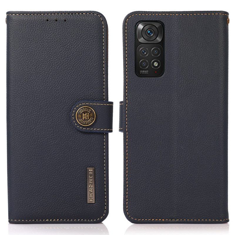 Flip Case Für Xiaomi Redmi Note 11 / 11S Khazneh Rfid-echtleder