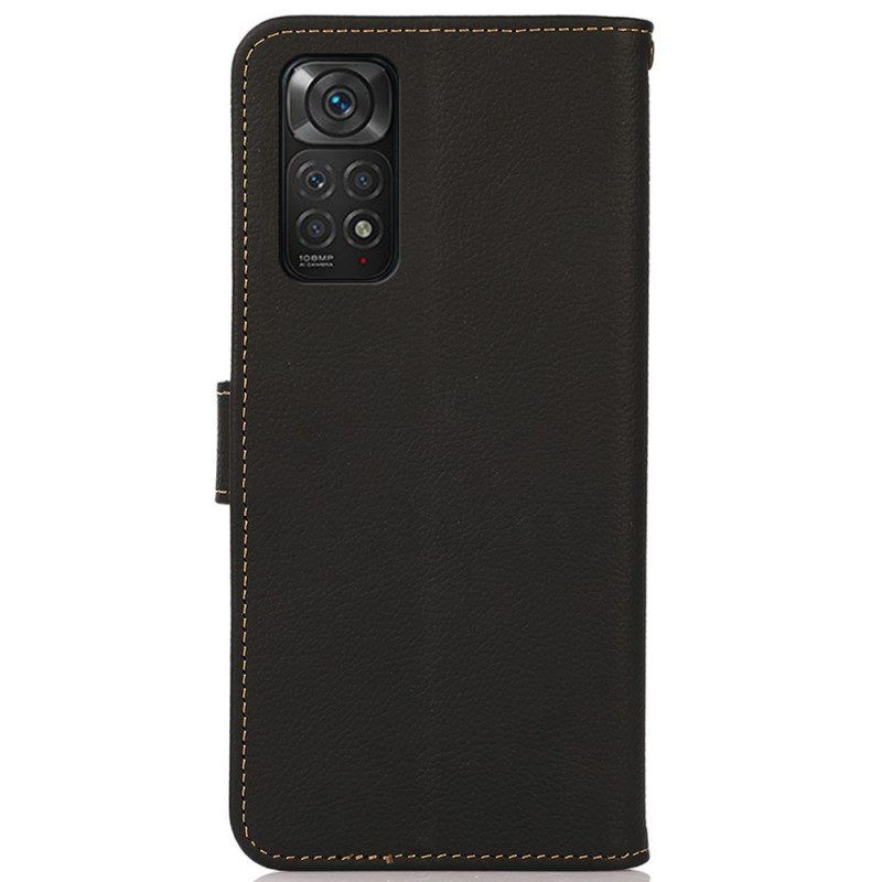 Flip Case Für Xiaomi Redmi Note 11 / 11S Khazneh Rfid-echtleder