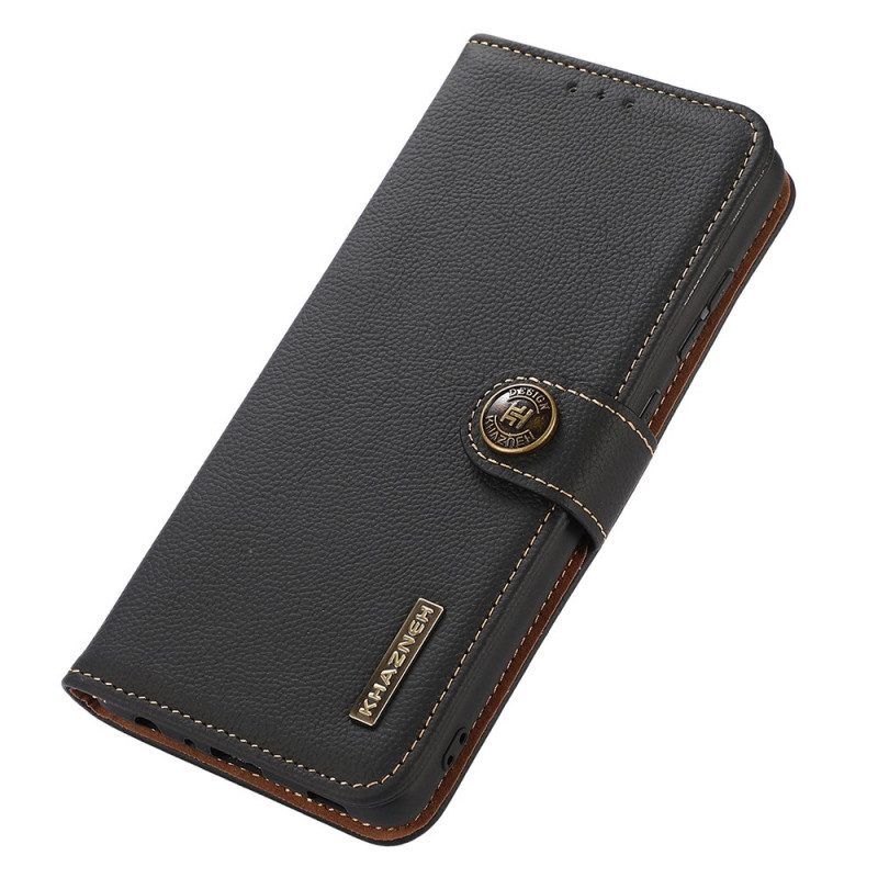 Flip Case Für Xiaomi Redmi Note 11 / 11S Khazneh Rfid-echtleder