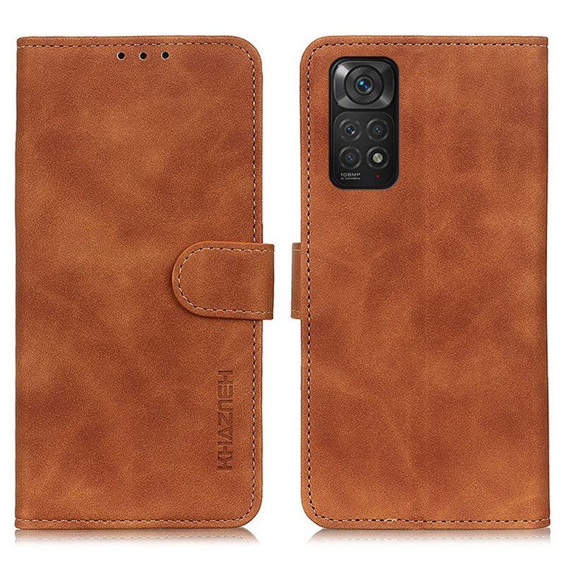 Flip Case Für Xiaomi Redmi Note 11 / 11S Khazneh Vintage-ledereffekt