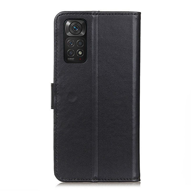 Flip Case Für Xiaomi Redmi Note 11 / 11S Schlichtes Kunstleder