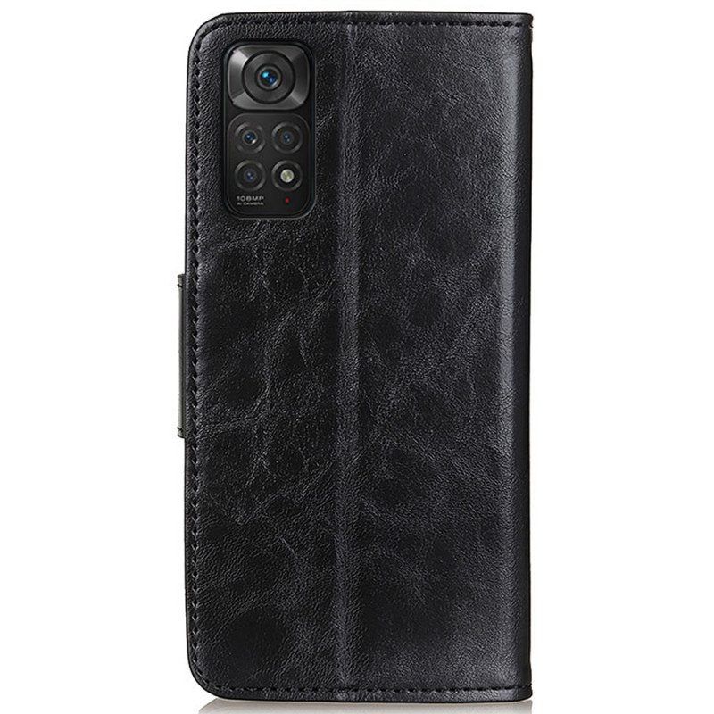 Flip Case Für Xiaomi Redmi Note 11 / 11S Flip Case Texturierte Magnetische Klappe