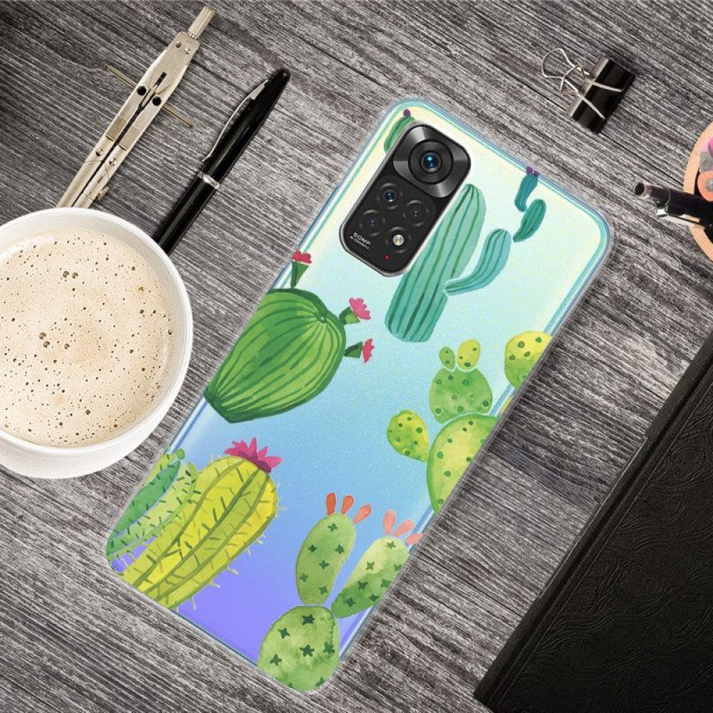 Hülle Für Xiaomi Redmi Note 11 / 11S Aquarellkakteen