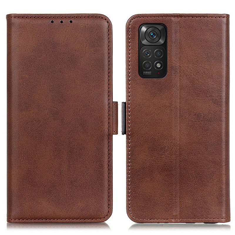 Lederhüllen Für Xiaomi Redmi Note 11 / 11S Flip Case Doppelte Klappe