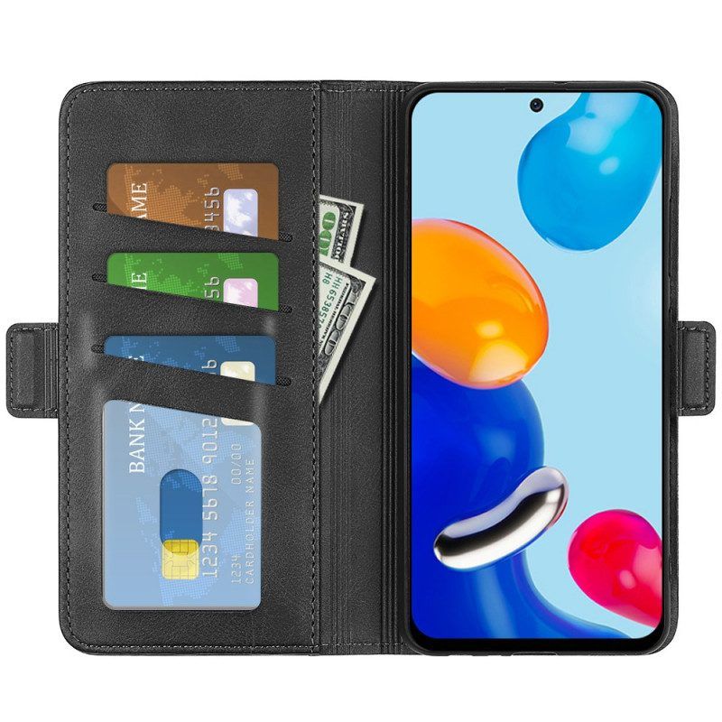 Lederhüllen Für Xiaomi Redmi Note 11 / 11S Flip Case Doppelte Klappe