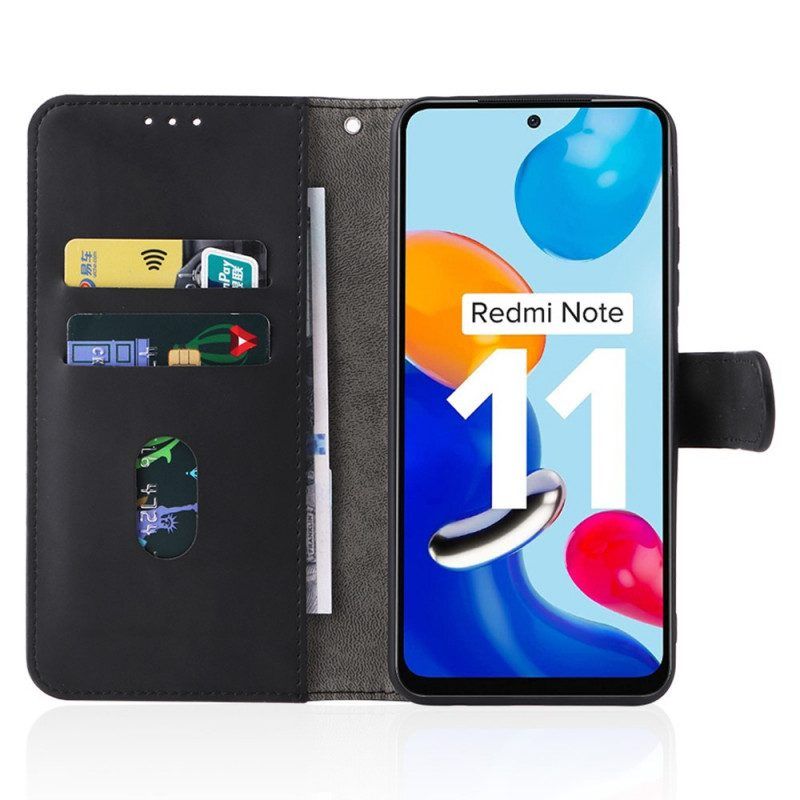 Lederhüllen Für Xiaomi Redmi Note 11 / 11S Skin-touch Mit Lanyard