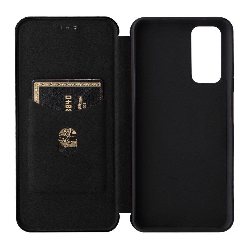 Schutzhülle Für Xiaomi Redmi Note 11 / 11S Flip Case Farbiges Carbon-silikon