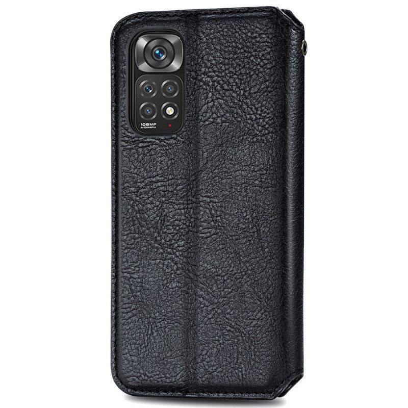 Schutzhülle Für Xiaomi Redmi Note 11 / 11S Flip Case Rautenstruktur In Lederoptik