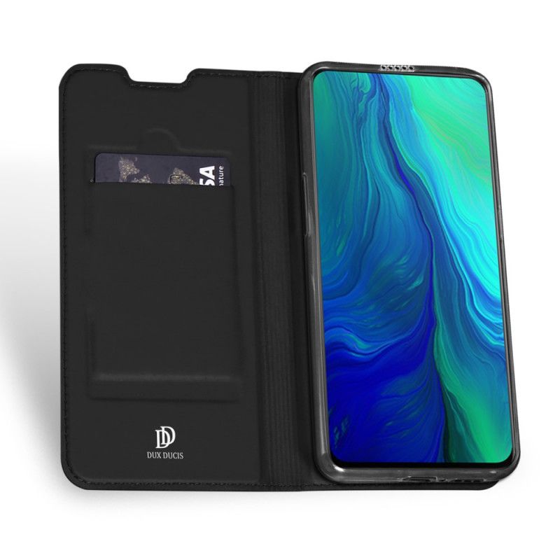 Flip Case Oppo Reno 10x Zoom Dunkelblau Pro-Dux-Ducis-Haut