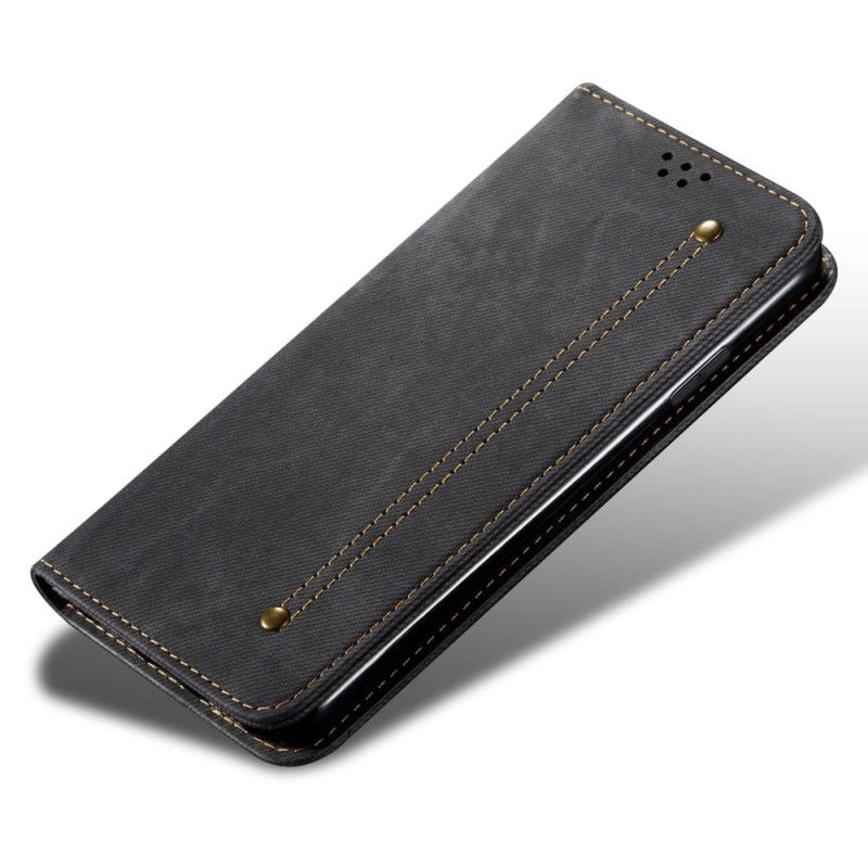 Flip Case Für Oneplus 12 5g Jeansstoff