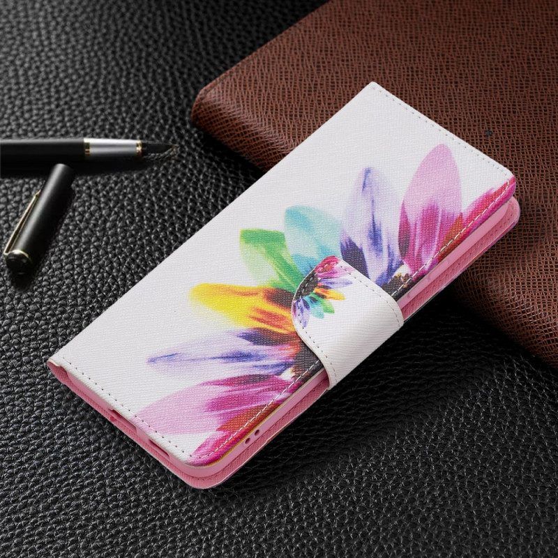 Flip Case Für Samsung Galaxy S22 Plus 5G Aquarellblume