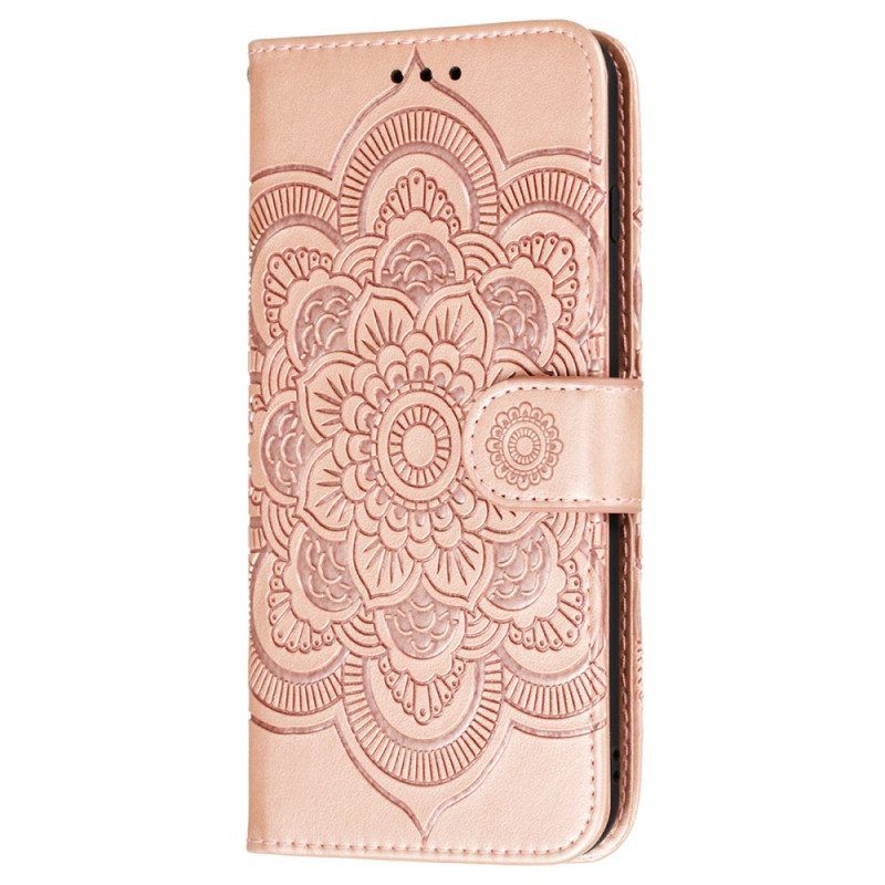 Flip Case Für Samsung Galaxy S22 Plus 5G Vollständiges Mandala