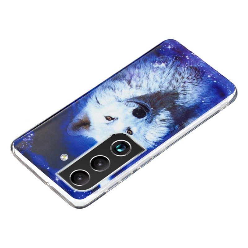 Hülle Für Samsung Galaxy S22 Plus 5G Fluoreszierender Wolf