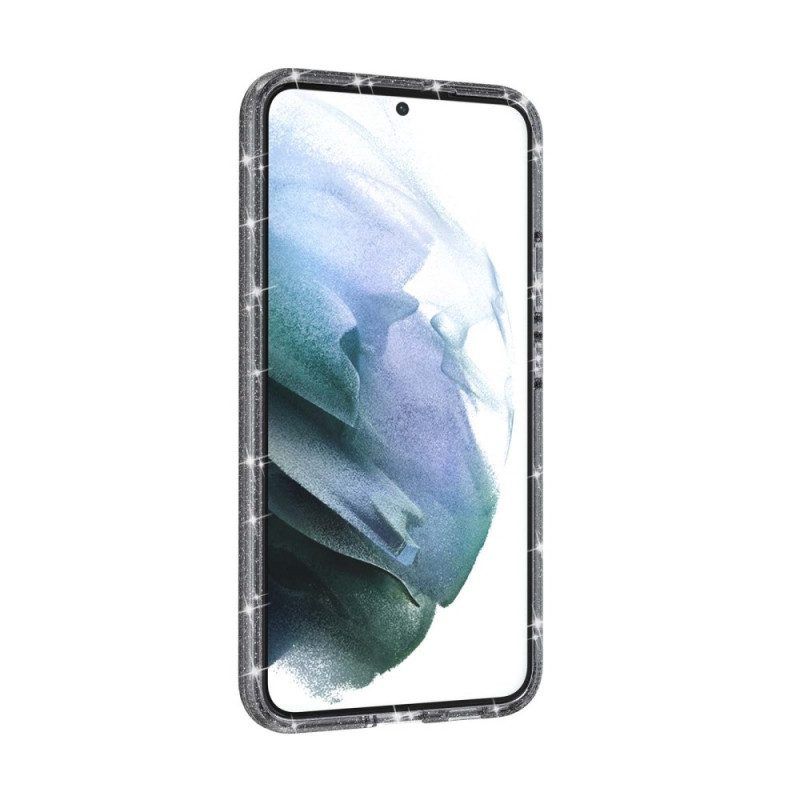 Hülle Für Samsung Galaxy S22 Plus 5G Transparente Pailletten