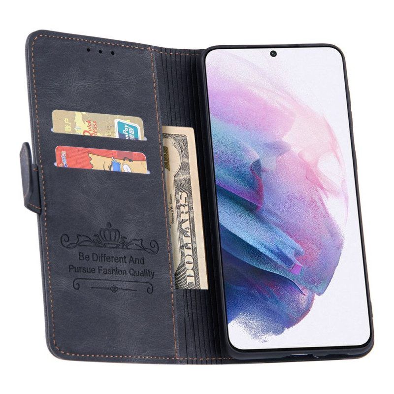 Lederhüllen Für Samsung Galaxy S22 Plus 5G Kartenhalter Vorne