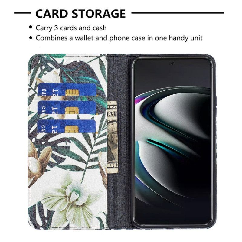 Schutzhülle Für Samsung Galaxy S22 Plus 5G Flip Case Blätter