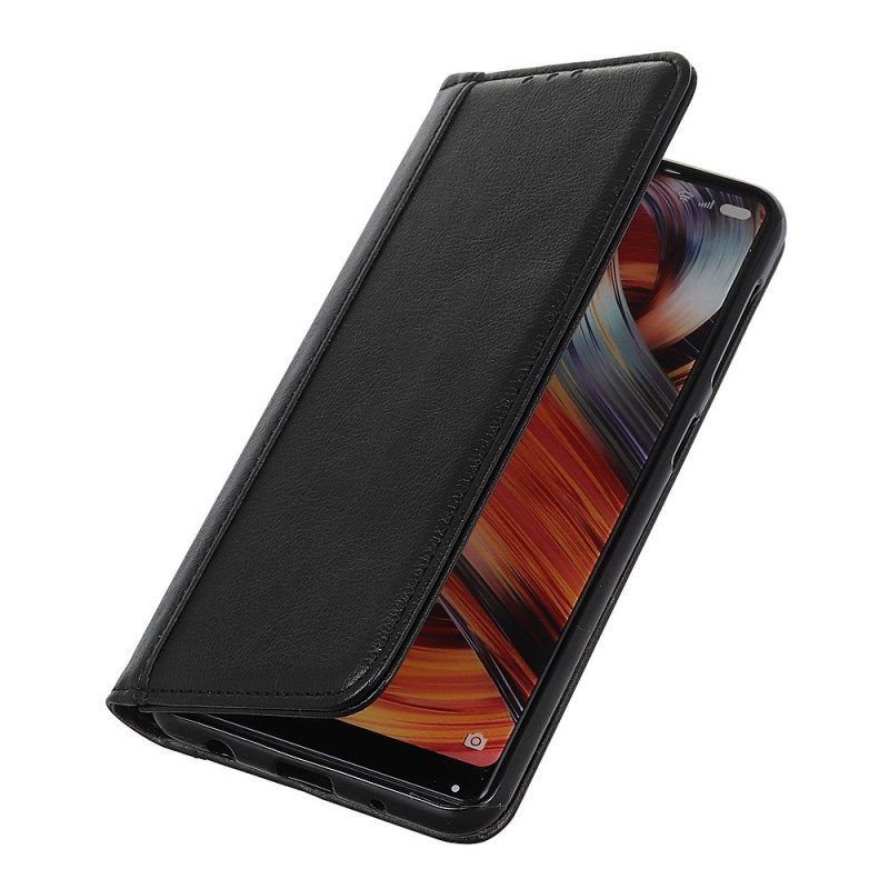 Schutzhülle Für Samsung Galaxy S22 Plus 5G Flip Case Eleganz Aus Gespaltenem Litschi-leder