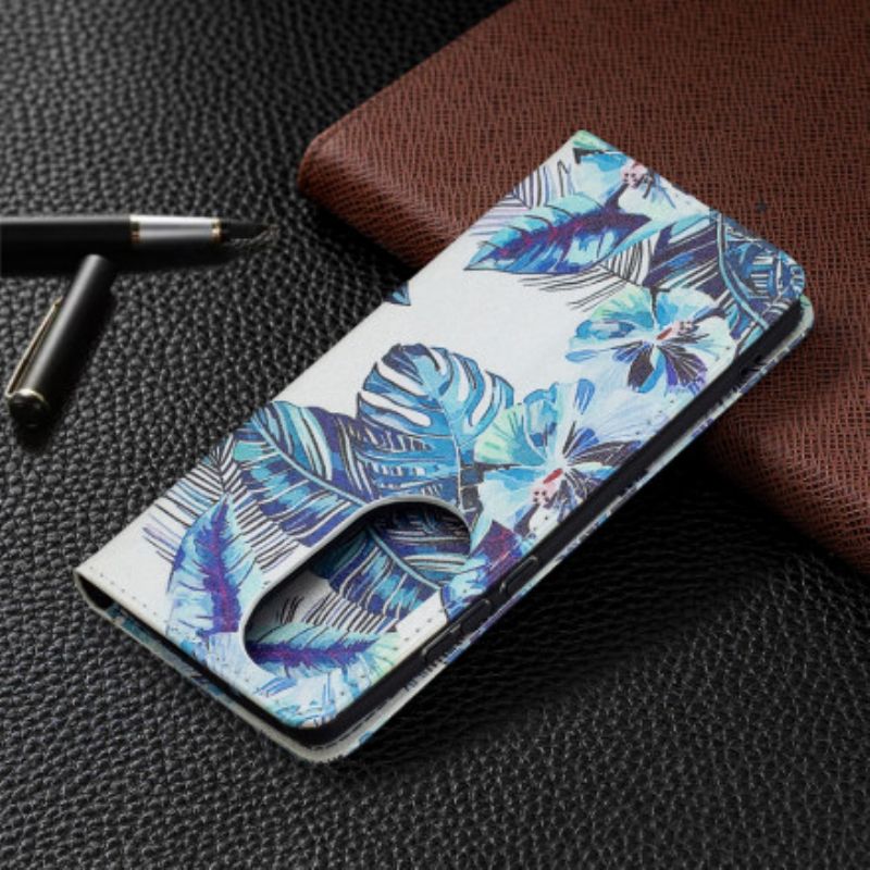 Flip Case Für Huawei P50 Pro Blätter