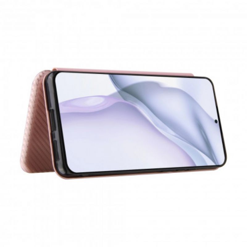 Flip Case Huawei P50 Pro Kohlefaser