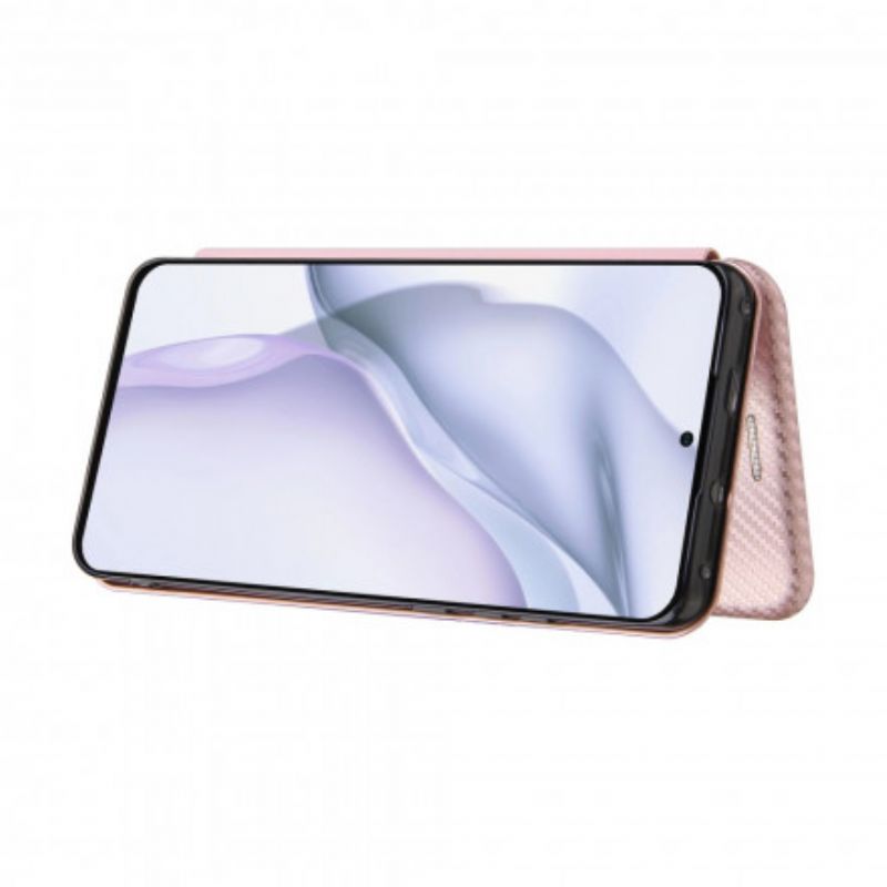 Flip Case Huawei P50 Pro Kohlefaser