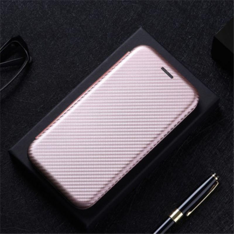 Flip Case Huawei P50 Pro Kohlefaser