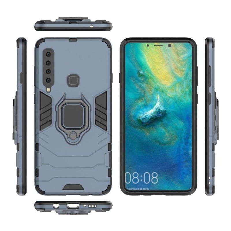 Hülle Samsung Galaxy A9 Schwarz Widerstandsfähiger Ring