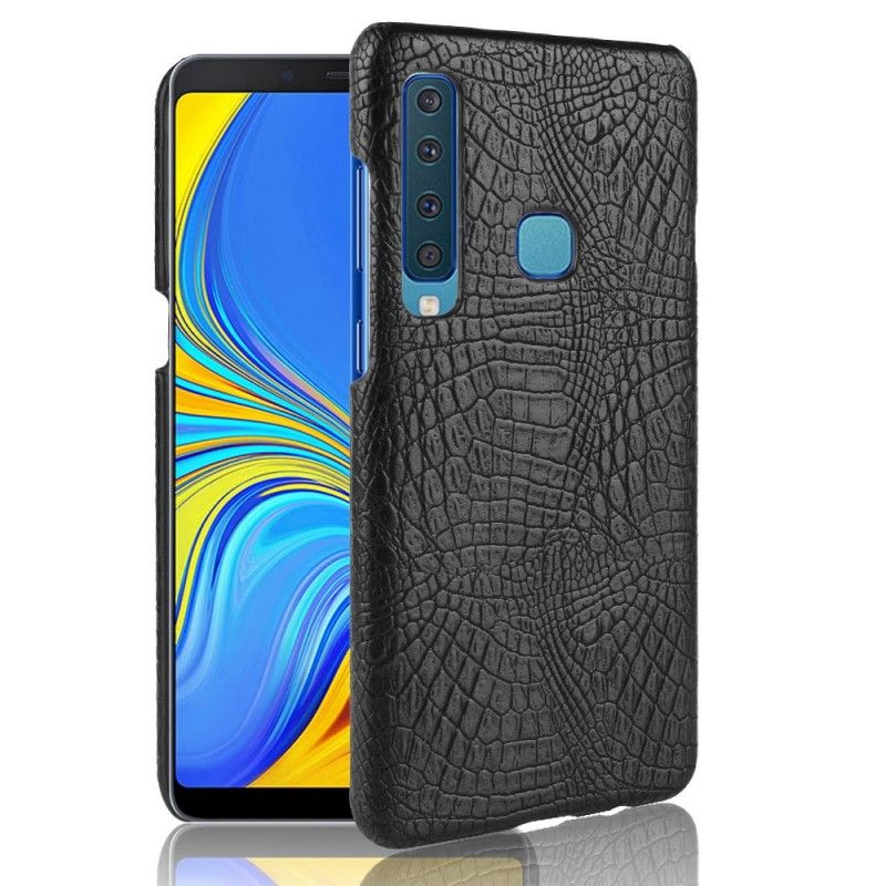 Hülle Samsung Galaxy A9 Weiß Krokodilhauteffekt