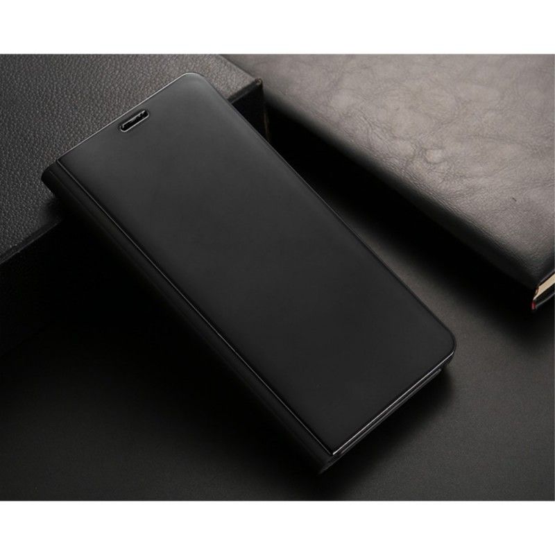 Flip Case Für Huawei Mate 10 Pro Schwarz Spiegel- Und Ledereffekt