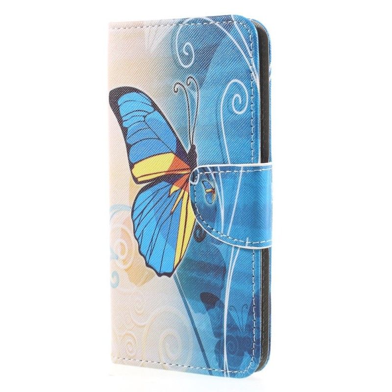 Lederhüllen Huawei Mate 10 Pro Bunter Schmetterling