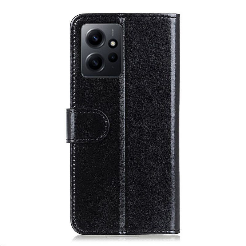 Flip Case Für Xiaomi Redmi Note 12 4G Kunstleder