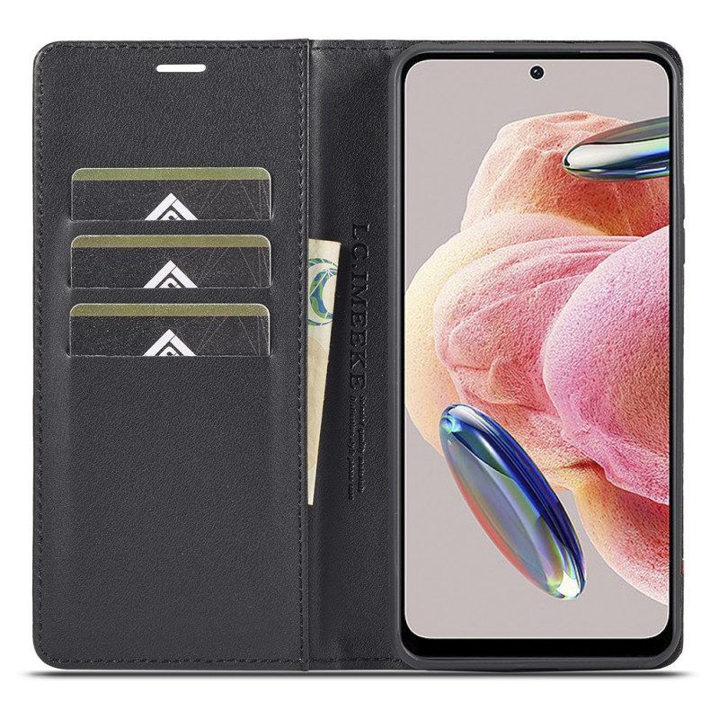 Schutzhülle Für Xiaomi Redmi Note 12 4G Flip Case Kohlefaser Lc.imeeke