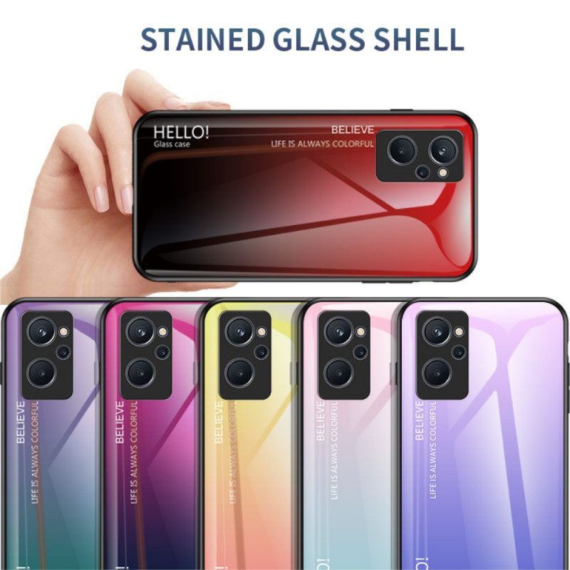 Hülle Für Realme 9i Gehärtetes Glas Hallo