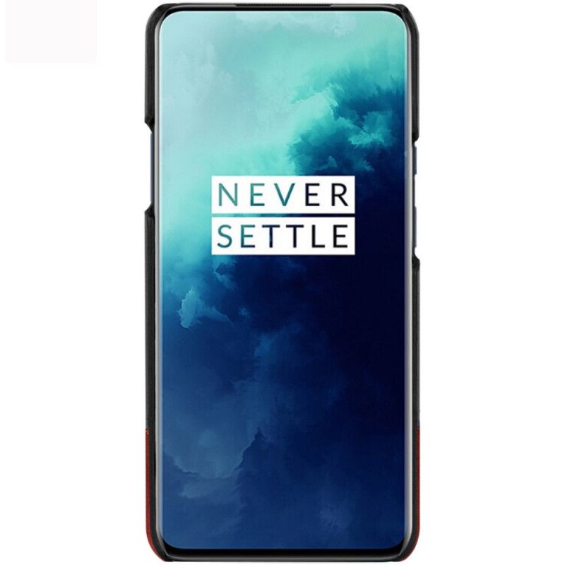 Hülle Für OnePlus 7T Pro Schwarz Ledereffekt Der Imak Ruiyi-Serie