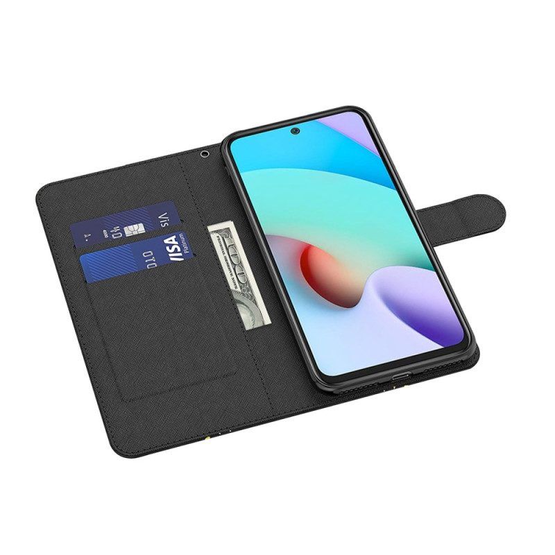 Flip Case Für Poco X4 Pro 5G Mit Kordel Riemchenpanda