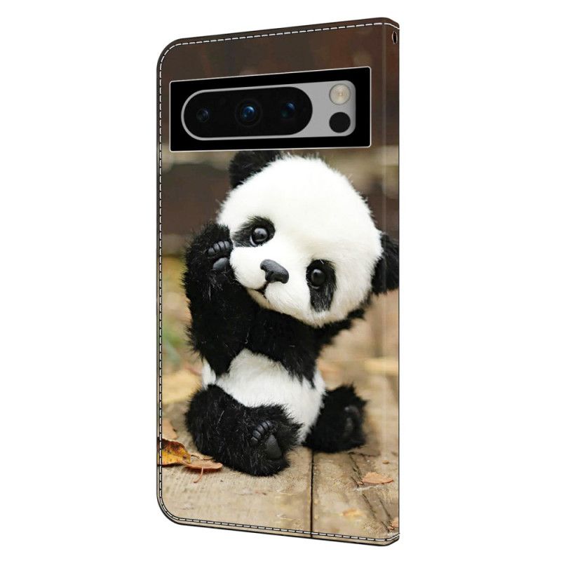 Lederhüllen Google Pixel 9 Handyhülle Panda-muster