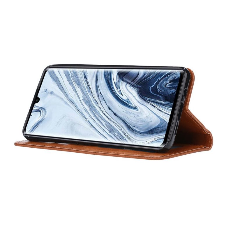 Flip Case Xiaomi Mi Note 10 / 10 Pro Schwarz Kartenhalter Aus Kunstleder