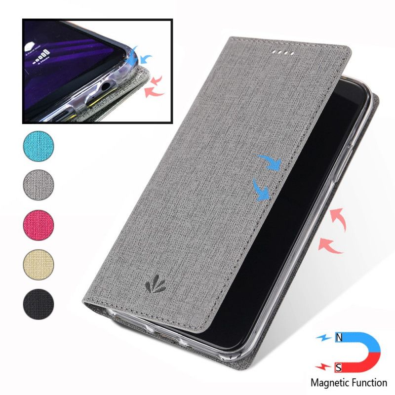 Flip Case Xiaomi Mi Note 10 / 10 Pro Schwarz Strukturiert