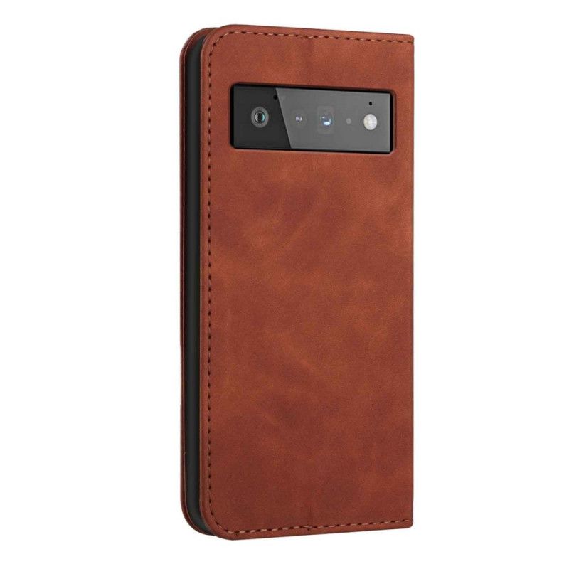 Flip Case Für Google Pixel 6 Style Leder S-design